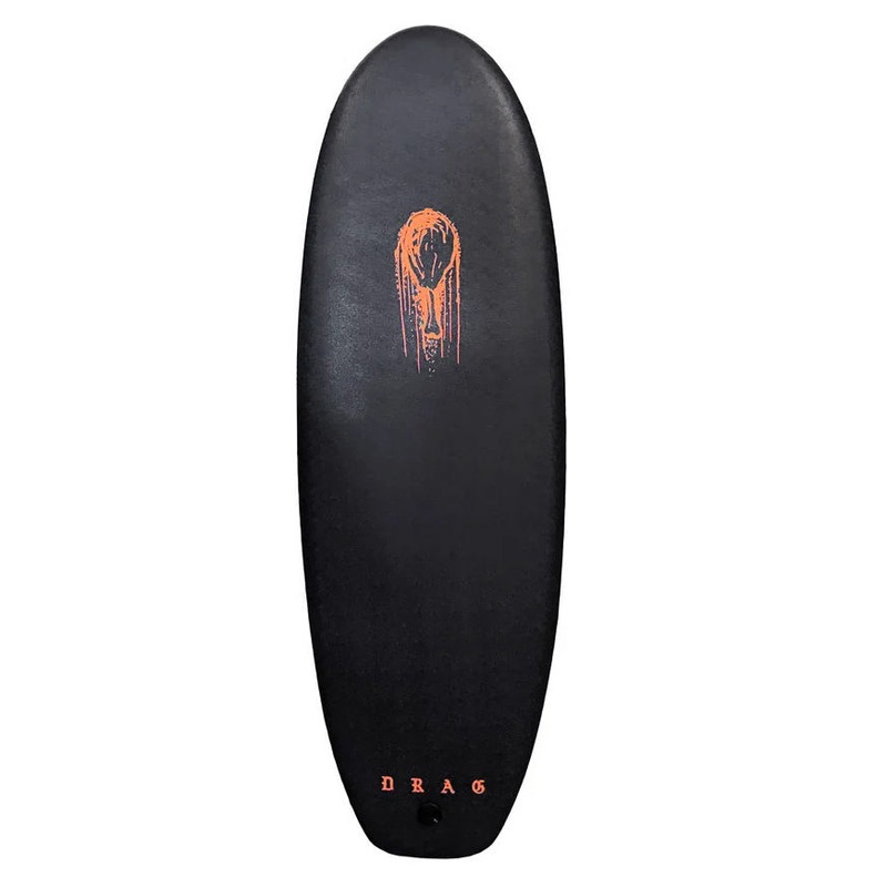 Drag Drumstick 4’10 Twinny Softboard – Black/Orange
