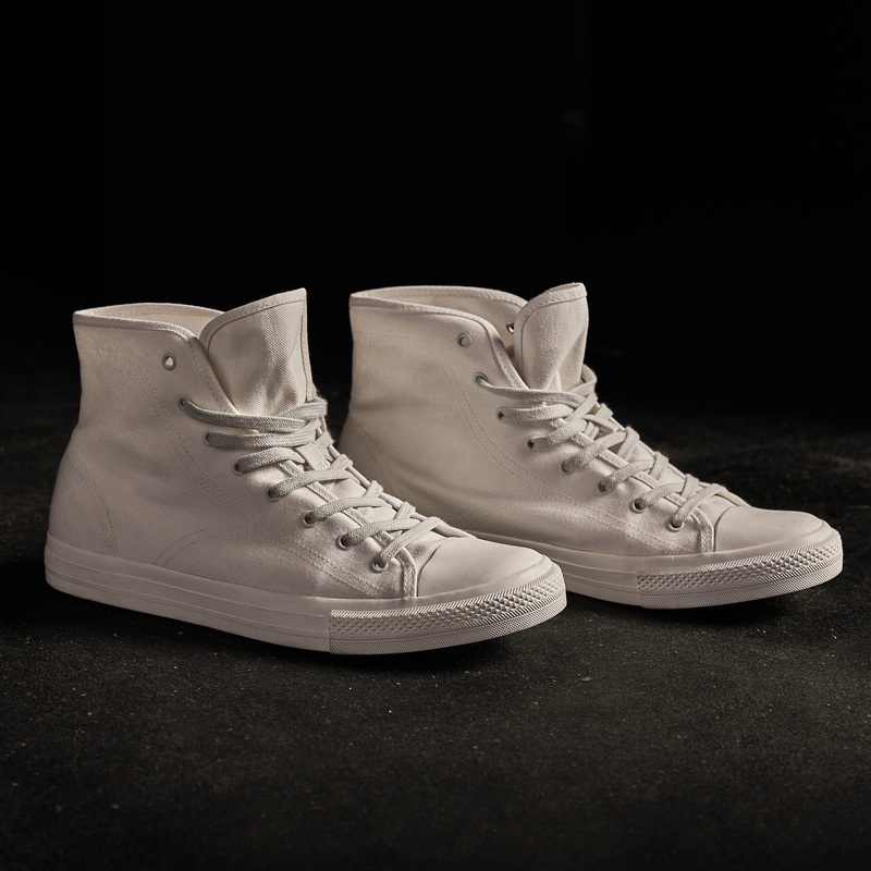 Men’s High Top Vulcanized Sneaker – Canvas