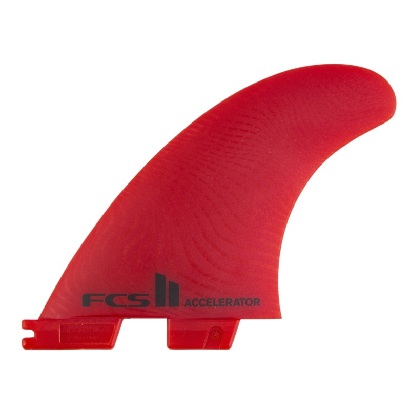 FCS II Accelerator Neo Glass Tri Fin Set – Red