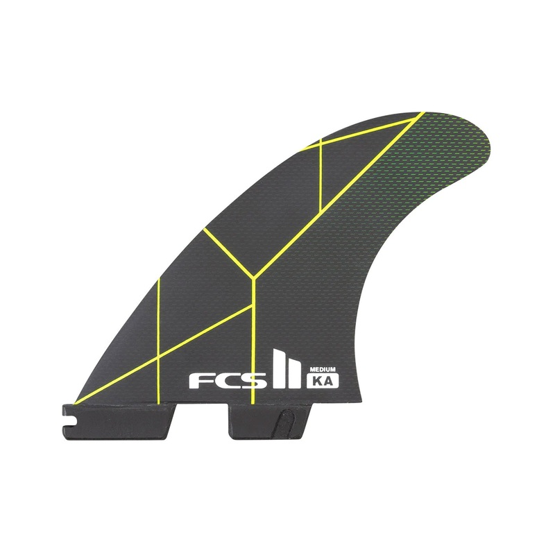 FCS II Kolohe Andino Performance Core Grom Tri Surfboard Fins – X-Small/Black Acid