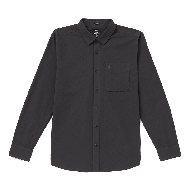 Volcom Date Knight Men’s L/S Dress Shirt – Stealth