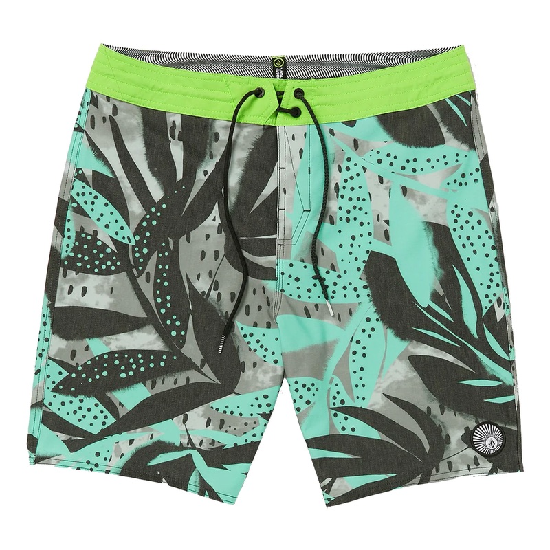Volcom Waterside Floral Stoney 19″ Men’s Boardshorts – Aqua