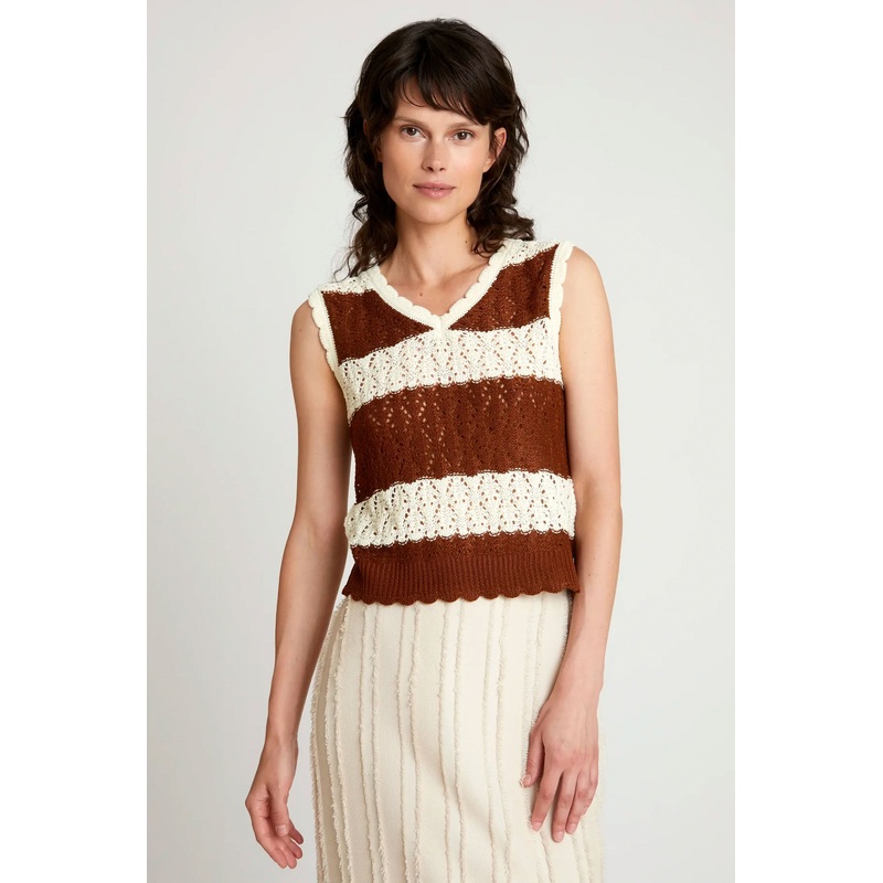 WILD PONY – TOP PUNTO CALADO RAYAS