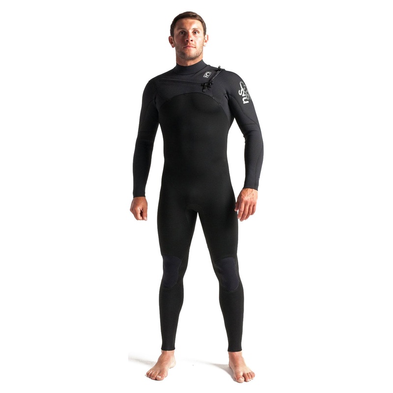 C-Skins Session 3/2mm Chest Zip Wetsuit – Black/Carbon/Black