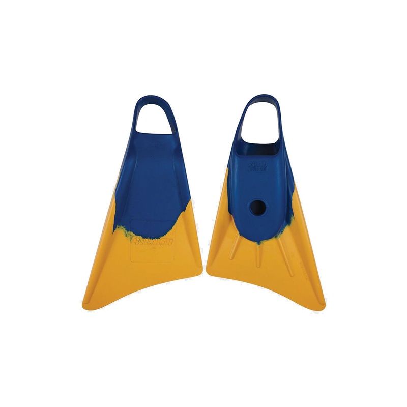 Stealth S1 Classic Bodyboard Flippers – Blue / Sun Gold