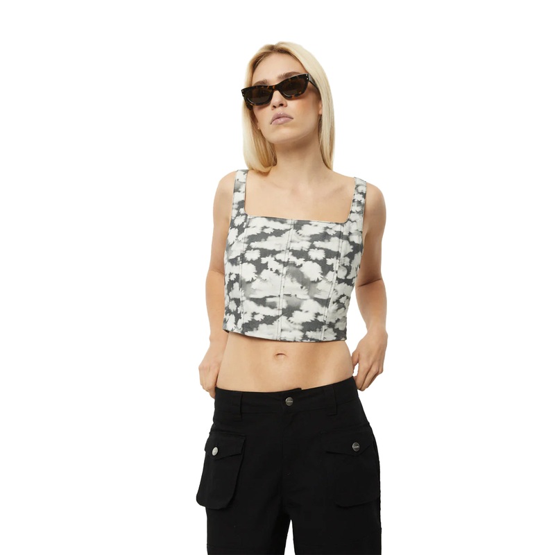 Afends Womens Linger Recycled Corset Top