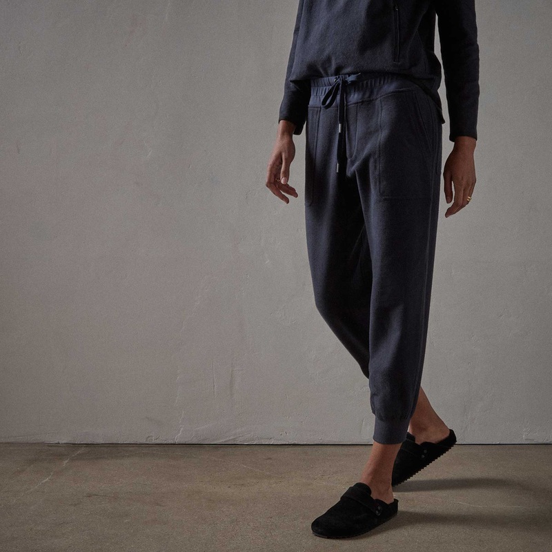 Brushed Terry Pocket Pant – Navy