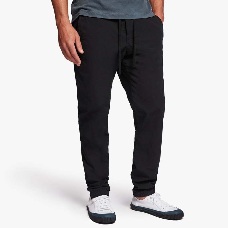 Twisted Seam Poplin Pant – Black