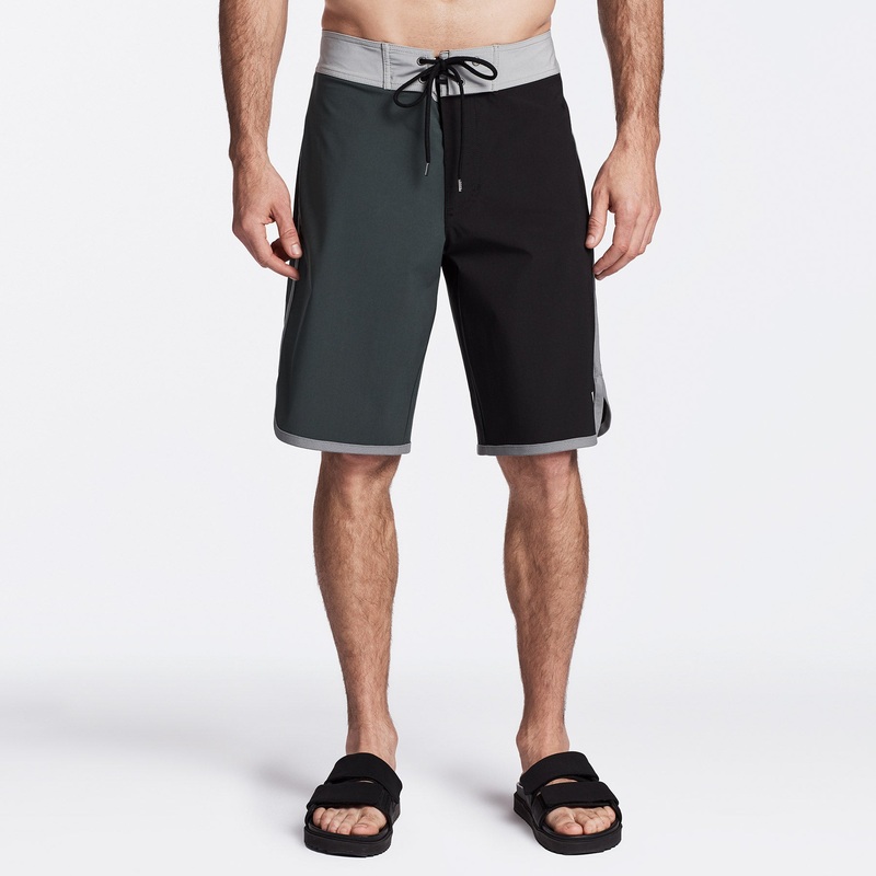 Y/OSEMITE Vintage Colorblocked Boardshort – Bamboo/Black/Stone