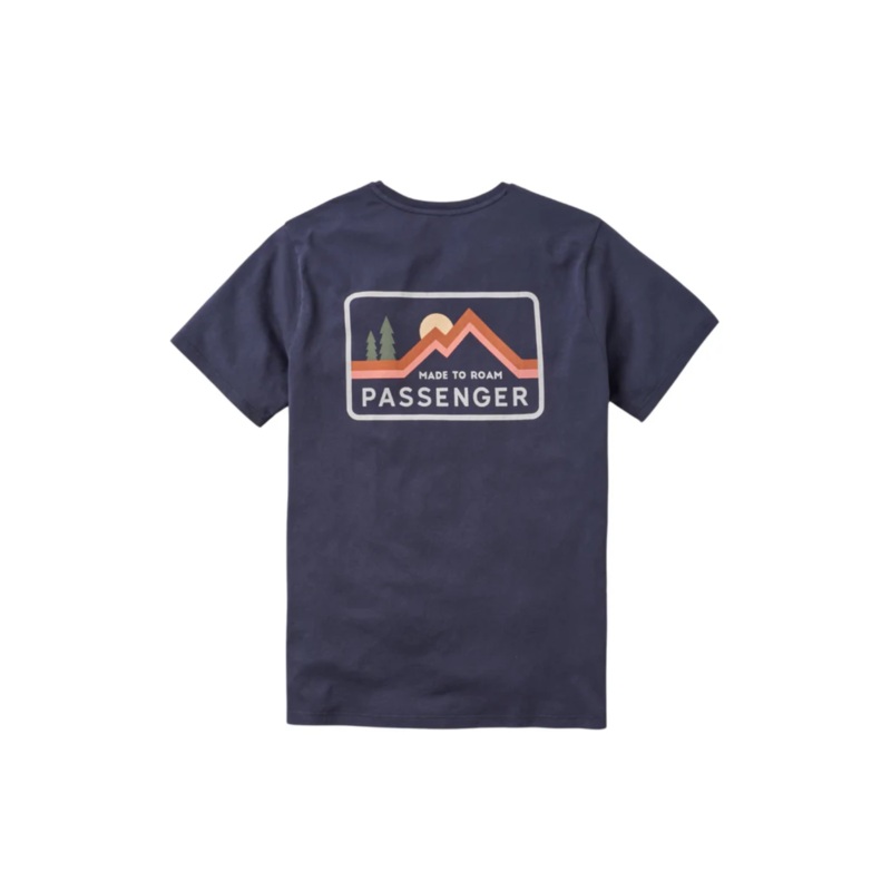 Passenger Made To Roam Recycled Cotton T-Shirt Deep Navy