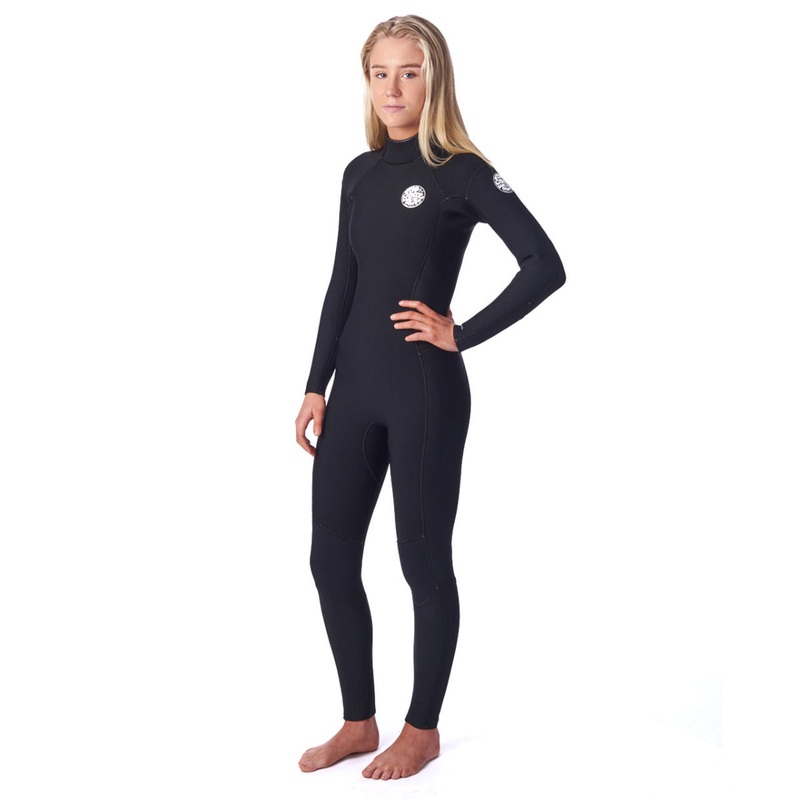 Rip Curl Women’s Dawn Patrol Back Zip 5/3mm Wetsuit – Black