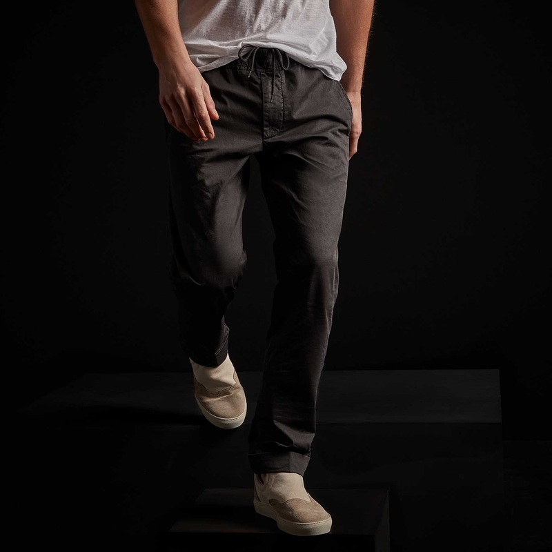 Cotton Linen Cuffed Trouser – Magma Pigment
