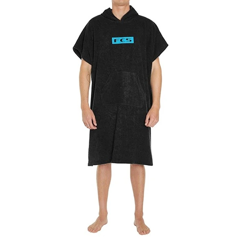 FCS Junior Towel Poncho – Black