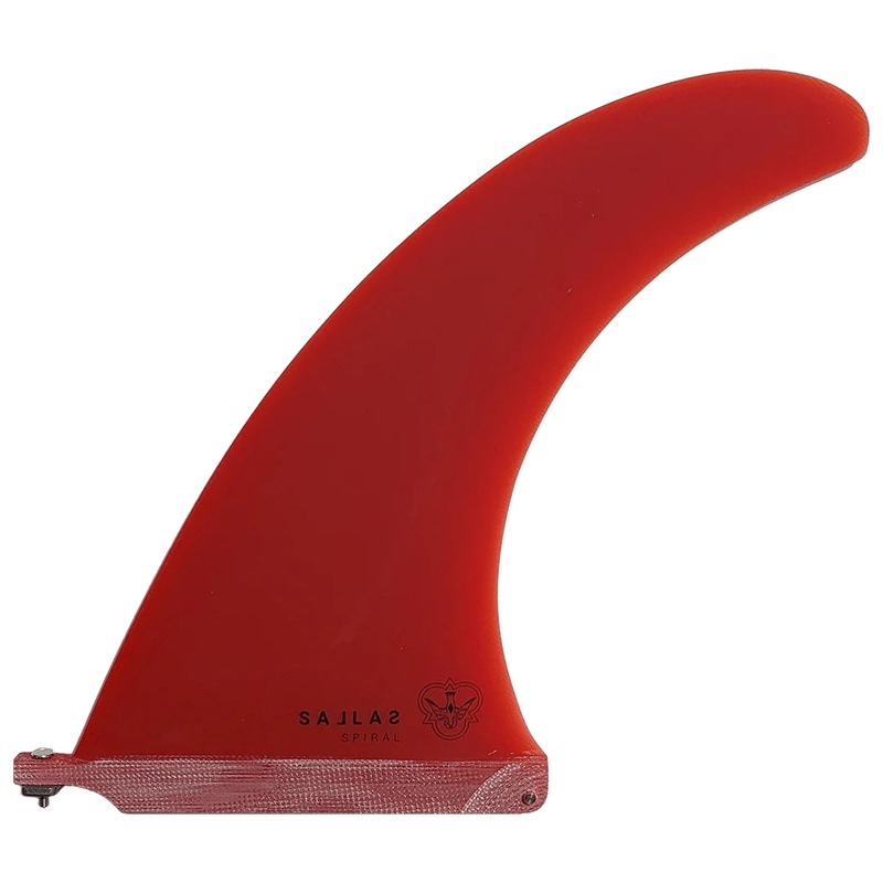 Flying Diamonds Sallas Spiral Longboard Fin – 9″/Kali Red