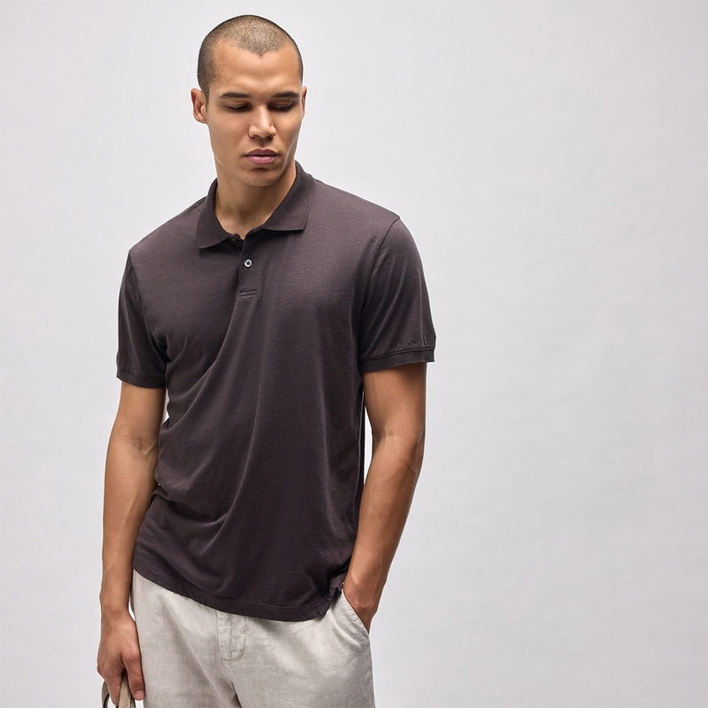 Luxe Lotus Jersey Polo – Kona