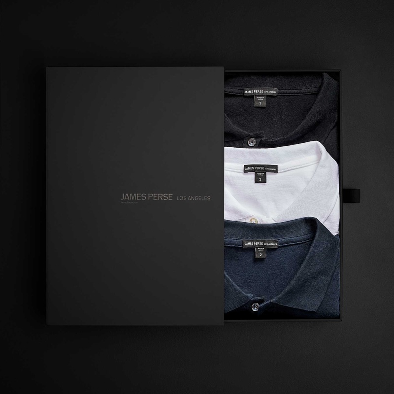 Men’s Brushed Lotus Polo Gift Set – Black/Deep/White
