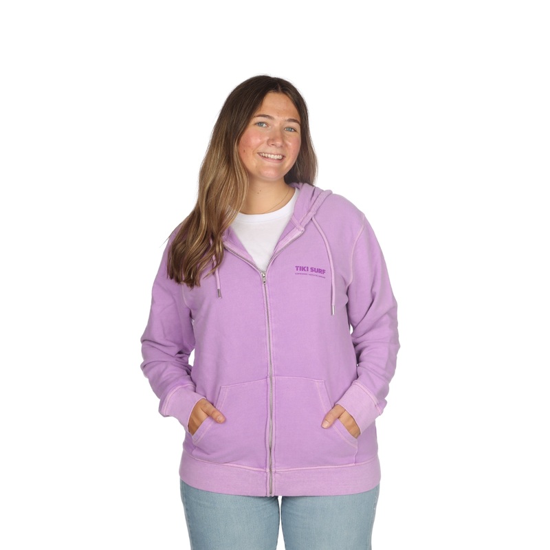Tiki OG Surf Shop Zip Hood Purple
