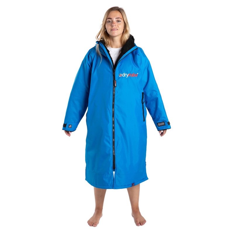 Dryrobe Advance Long Sleeve Changing Robe – Cobalt Blue/Black