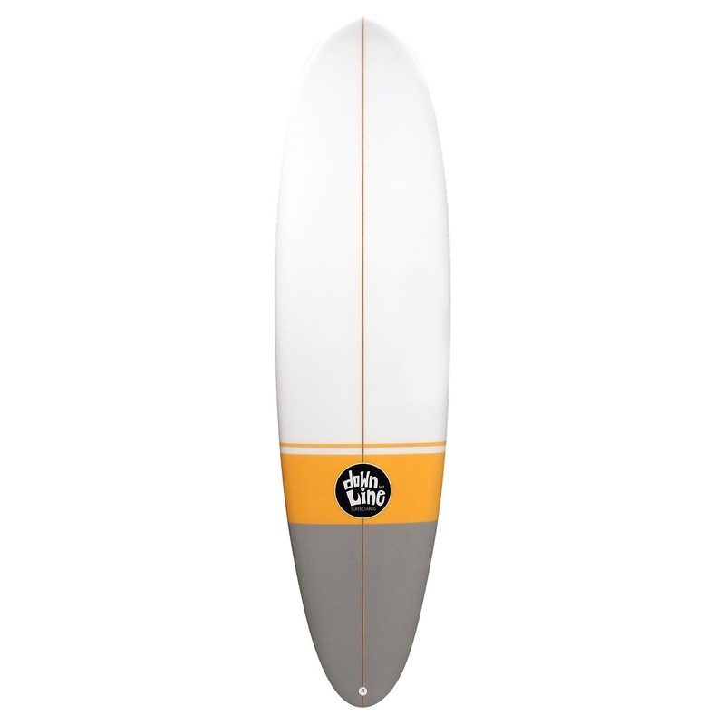 DTL Surf Co. Magic Carpet Surfboard – Yellow/Grey 8’0″