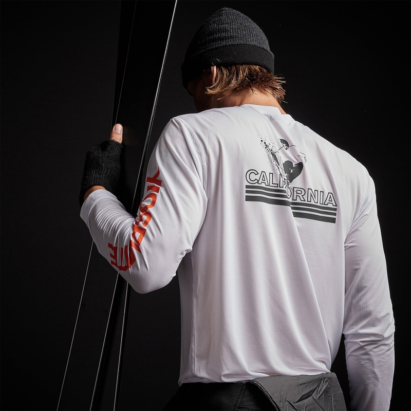Long Sleeve Performance Crew – White