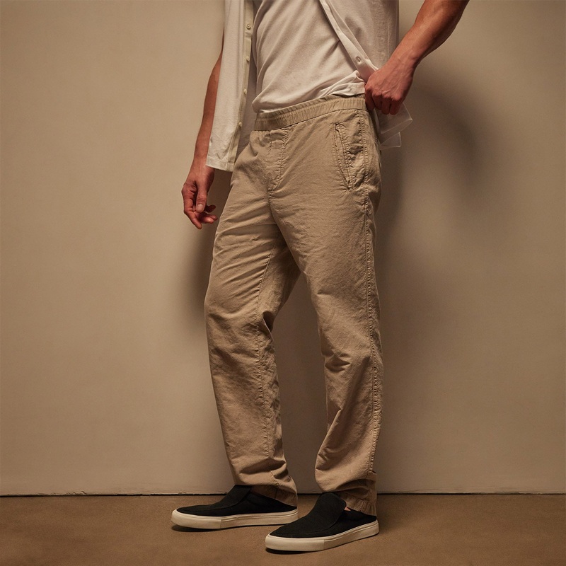 Textured Relaxed Pant – Toast Pigment