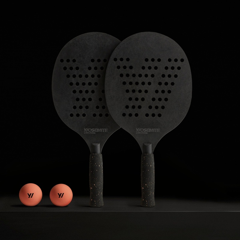 Y/OSEMITE Etched Richlite Paddleball Set – Black Richlight