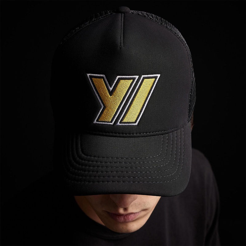 Y/ Outline Scuba Trucker Hat – Black