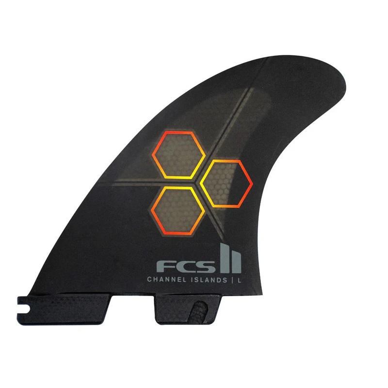 FCS II CI PC Tri Fin Set – Black/Flame