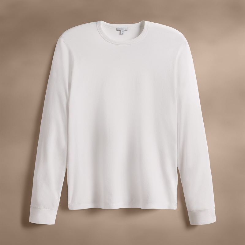 Heavy Luxe Jersey Long Sleeve – White