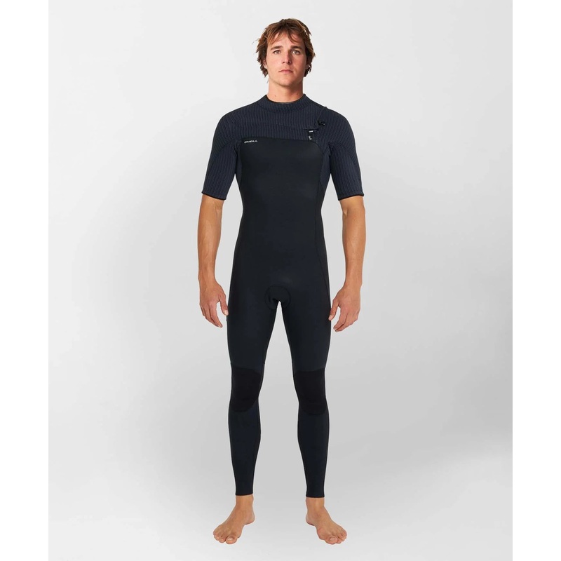 HyperFreak 2mm Short Arm Steamer Chest Zip Wetsuit – Black