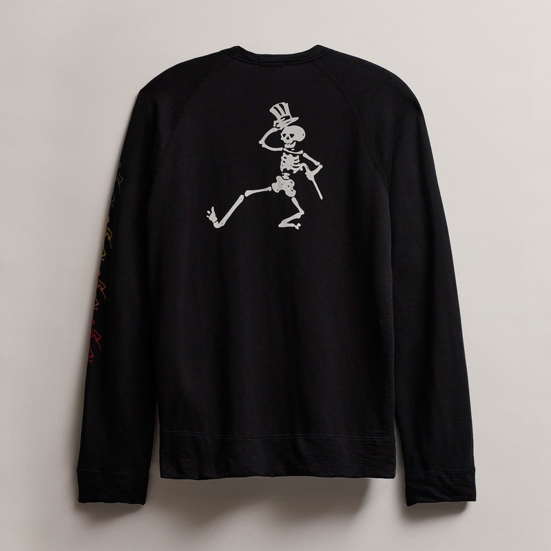 Men’s Grateful Dead Dancing Skeleton Sweatshirt – Black
