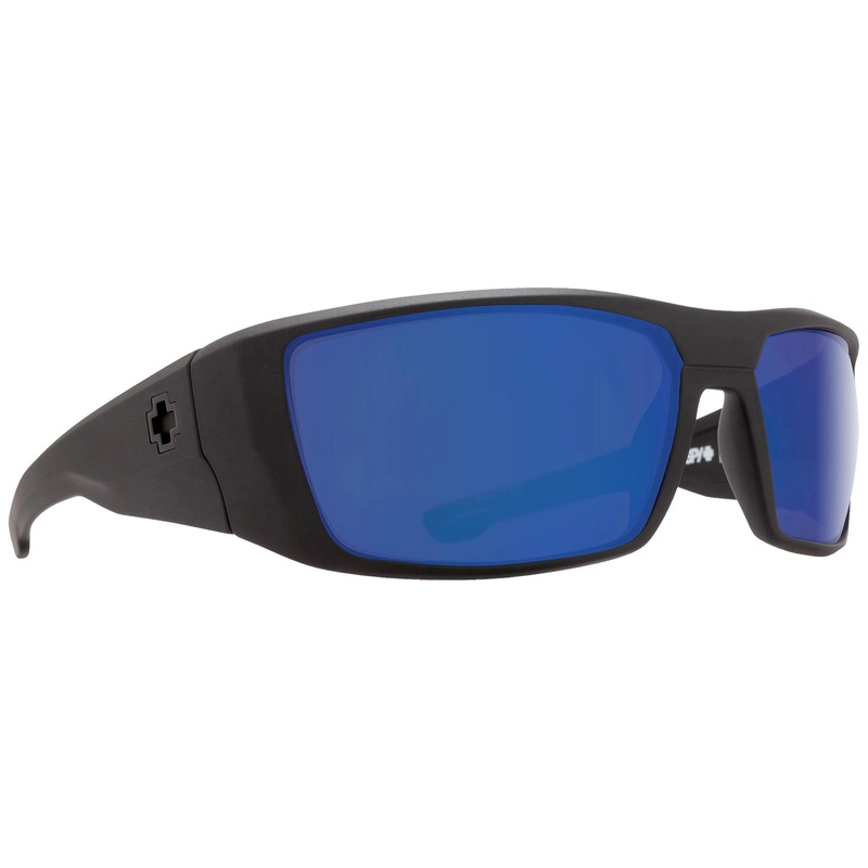 Spy Dirk Men’s Sunglasses – Matte Black/HD+ Bronze Blue Spectra Mirror Polarized