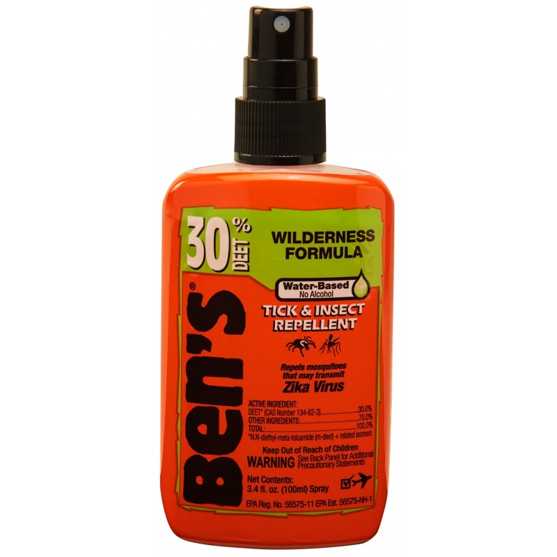 30% DEET Tick & Insect Repellent – 3.4 oz Pump Spray