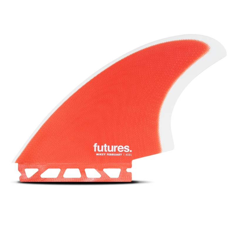 Futures Mikey February Fiberglass Keel Surfboard Fins – Large/Red