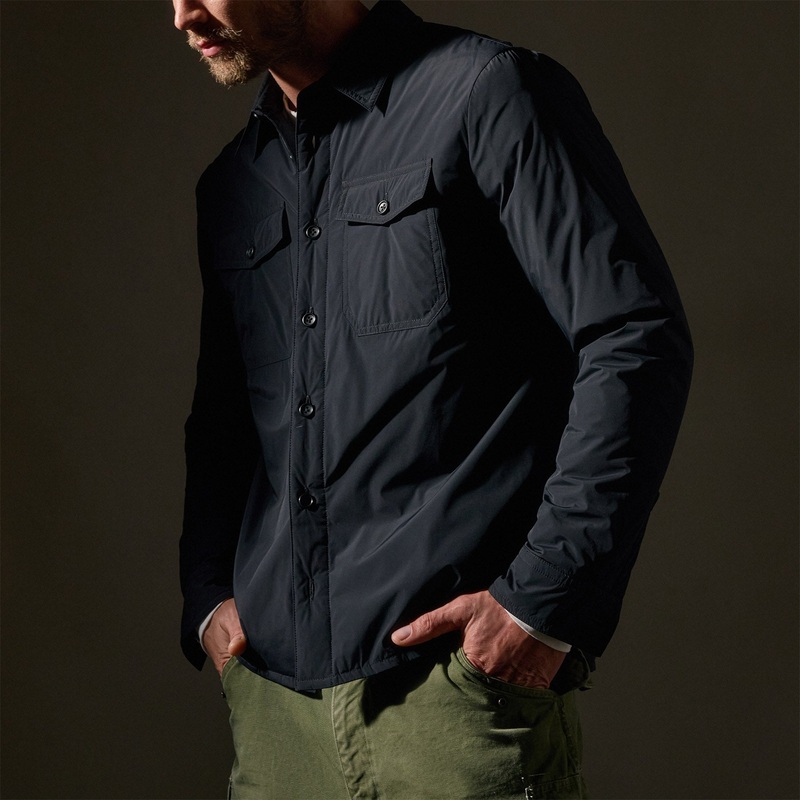 Insulated Outdoor Shirt Jacket – Black