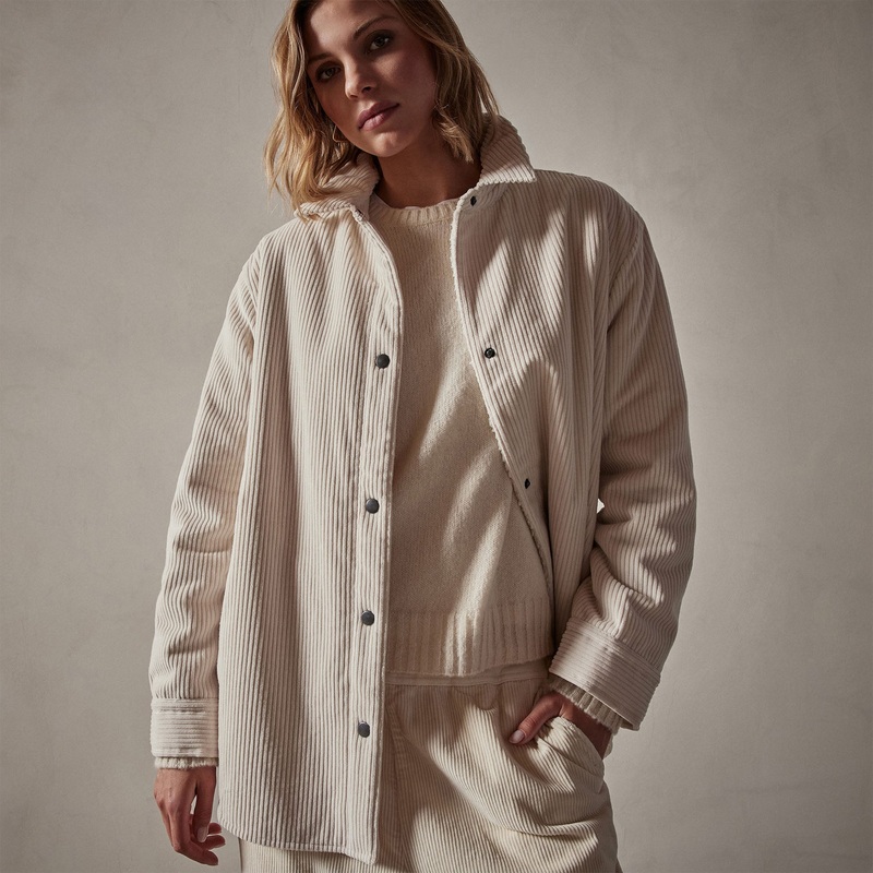 Sherpa Lined Oversized Corduroy Jacket – Canvas