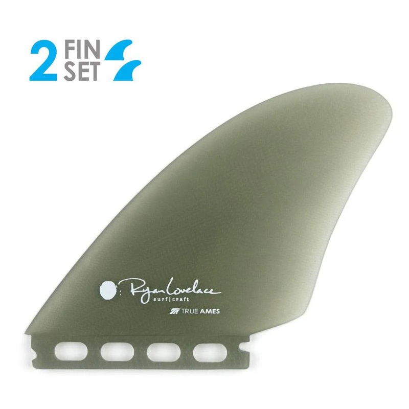 True Ames Lovelace Piggyback Keel Twin Futures Surfboard Fins – Smoke