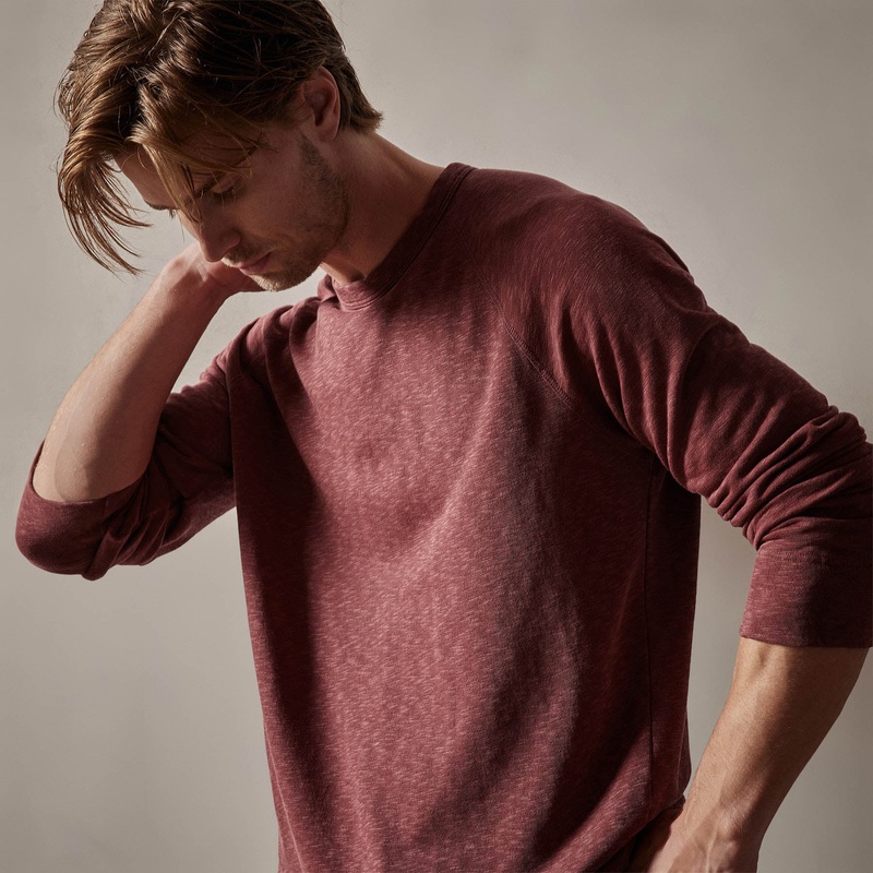 Vintage French Terry Sweatshirt – Claret Pigment