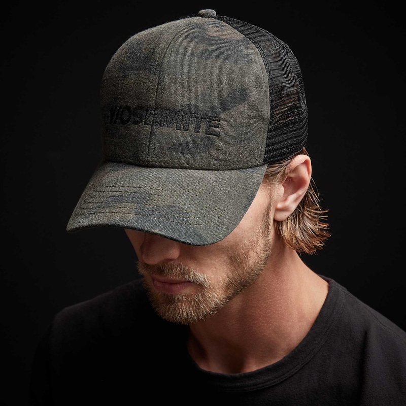 Y/OSEMITE Camo Trucker Hat – Greystone Pigment