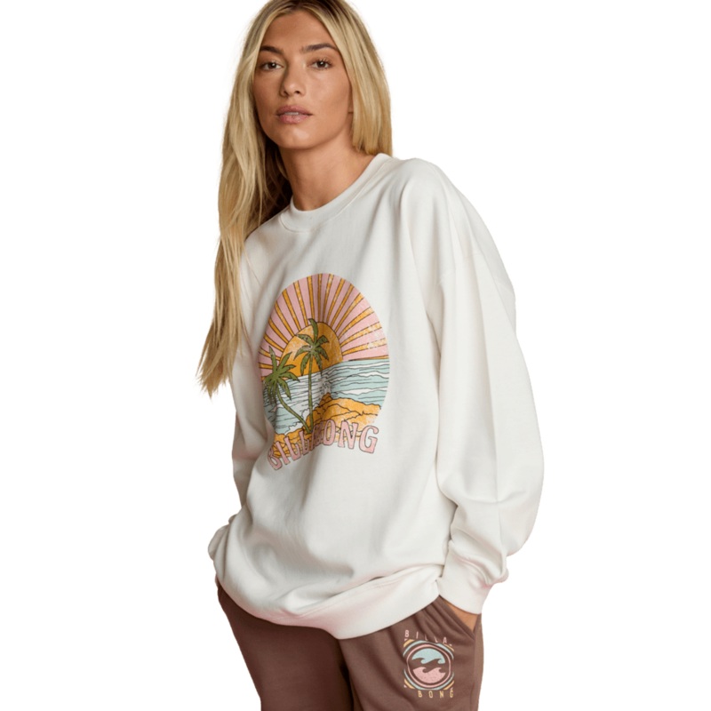 Billabong Island Life Crew Sweatshirt-Salt Crystal