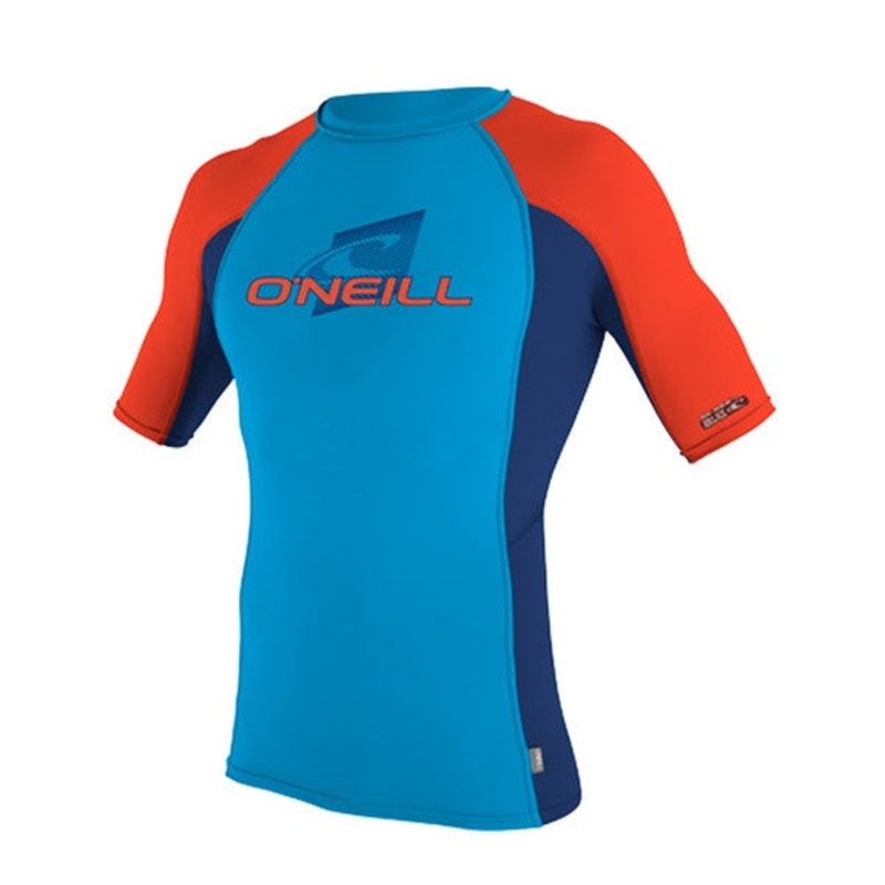 O’NEILL YTH SKINS S/S CREW UV 50+ Blue/Red