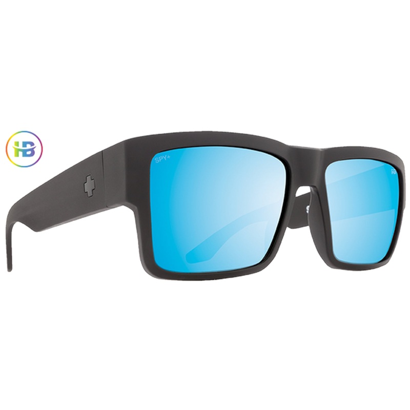 Spy Cyrus Men’s Sunglasses – Matte Black/Happy Boost Bronze Ice Blue Spectra Mirror Polarized