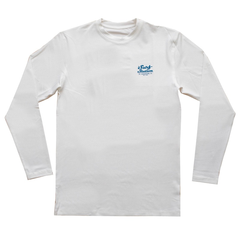 Surf Station Hybrid Mechanic Youth Boy’s L/S Rashguard – White