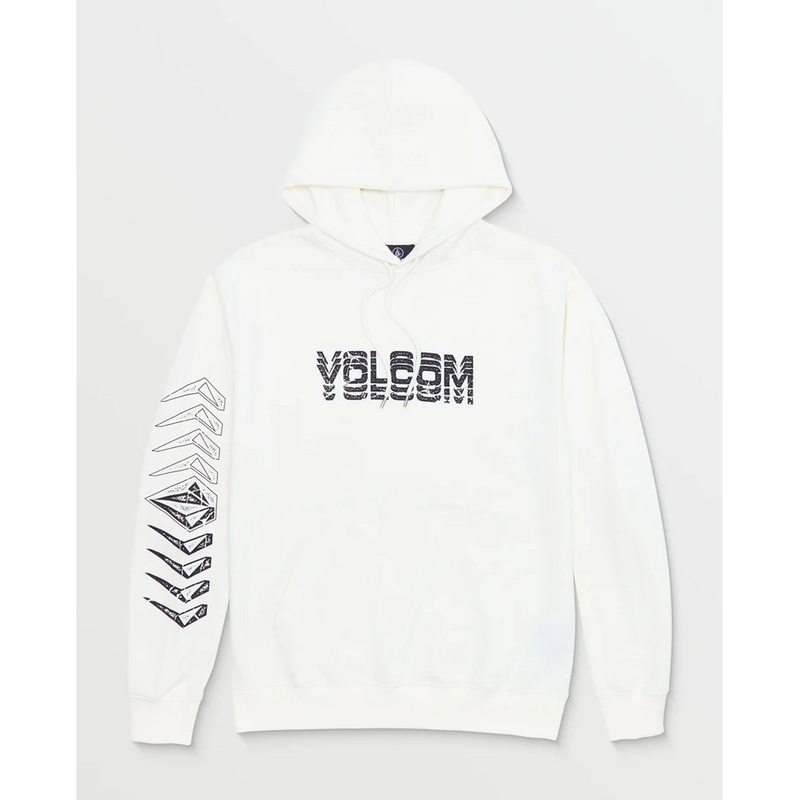 Volcom Cement Pullover Men’s L/S Hoodie – Off White Heather