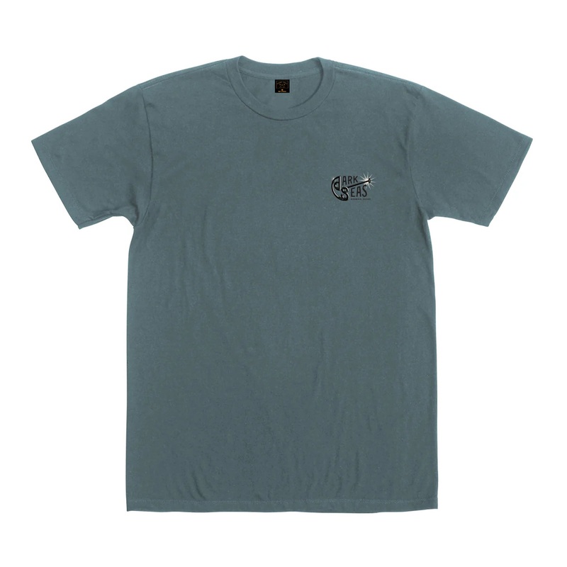 Dark Seas Branding Iron Pigment Men’s S/S T-Shirt – Bluefin