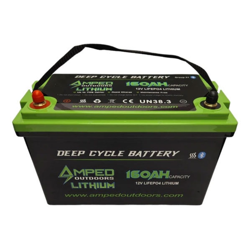 Amped Outdoors 12.8V 160Ah LiFePO4 Lithium Battery