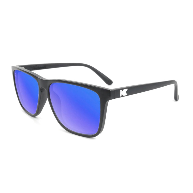 Knockaround Fast Lanes Men’s Sunglasses – Black/Moonshine Polarized