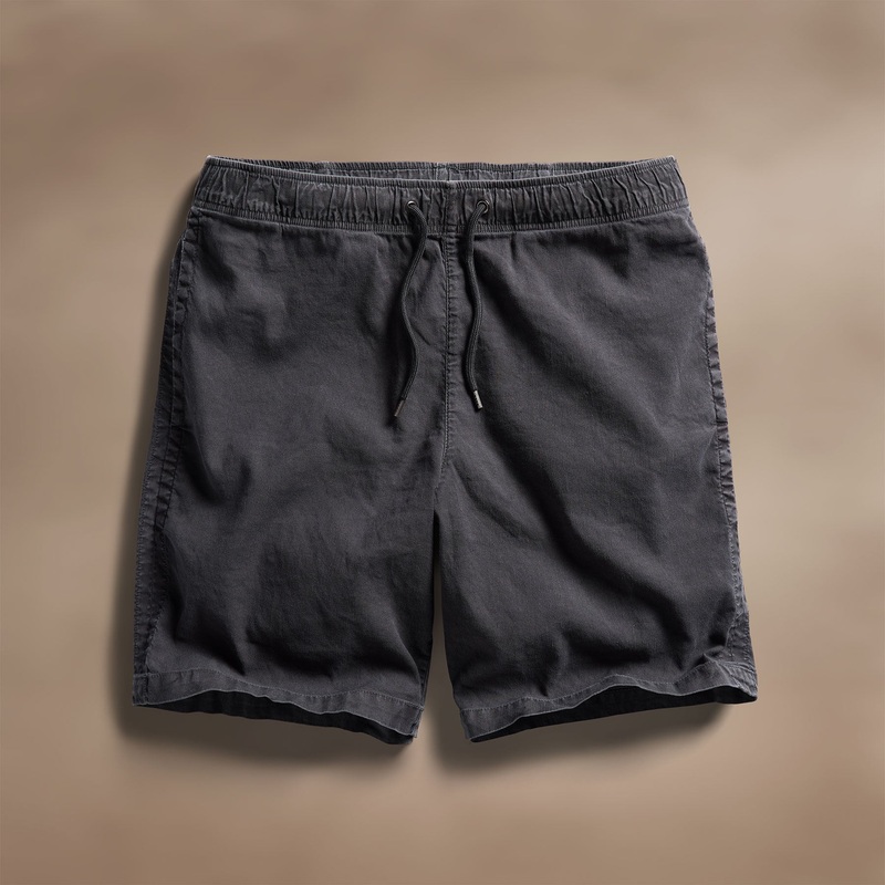 Linen Blend Jogger Short – Magma Pigment