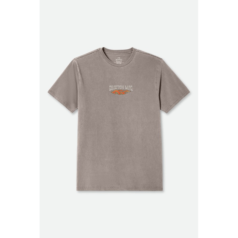 Brixton Hardee Short Sleeve Standard T-Shirt Cinder Worn Wash