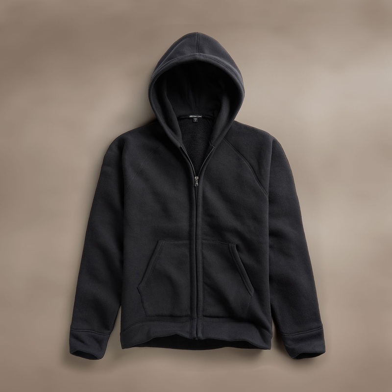 Cozy Zip Up Hoodie – Black
